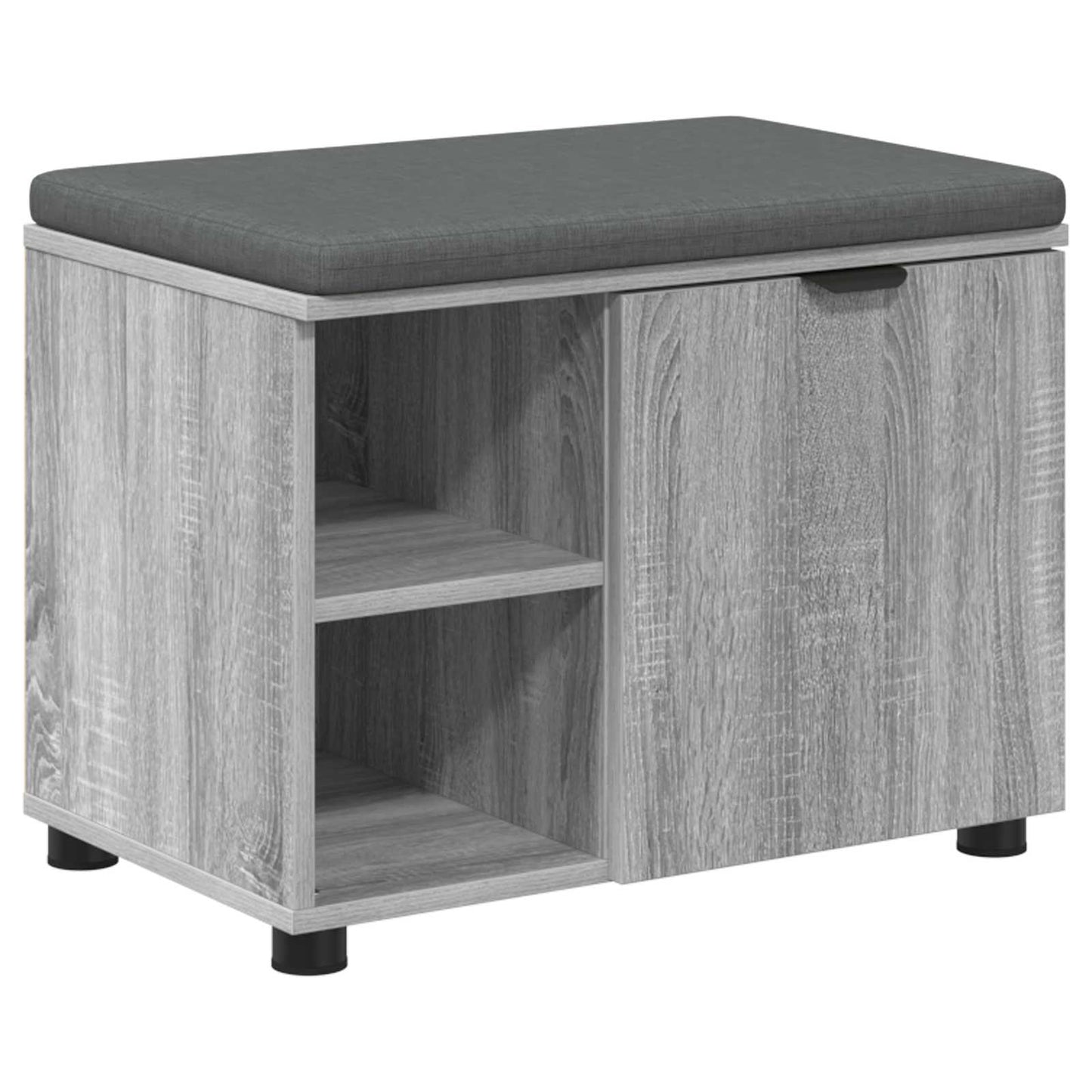 Gangbenk Grå Sonoma 60 x 38 x 46 cm Konstruert treverk og stoff