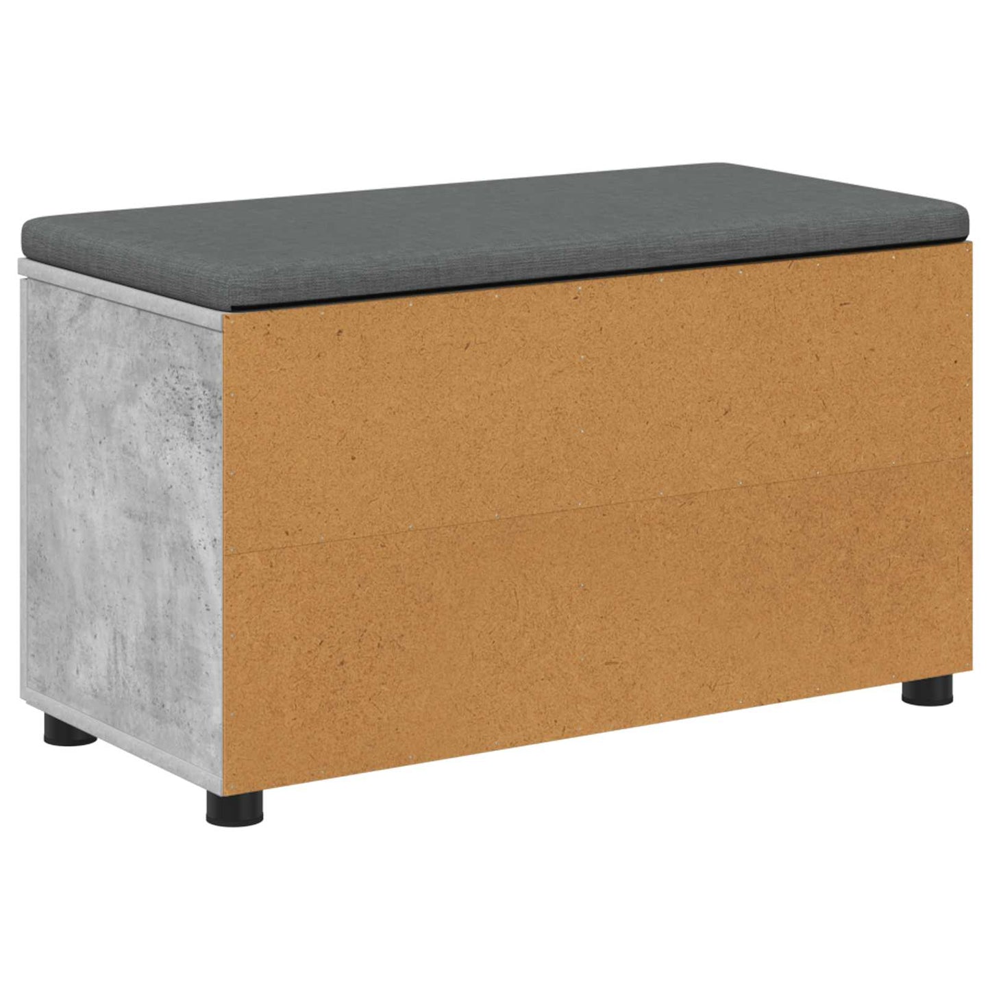 Gangbenk BetongGrå 80 x 38 x 46 cm Konstruert treverk og stoff