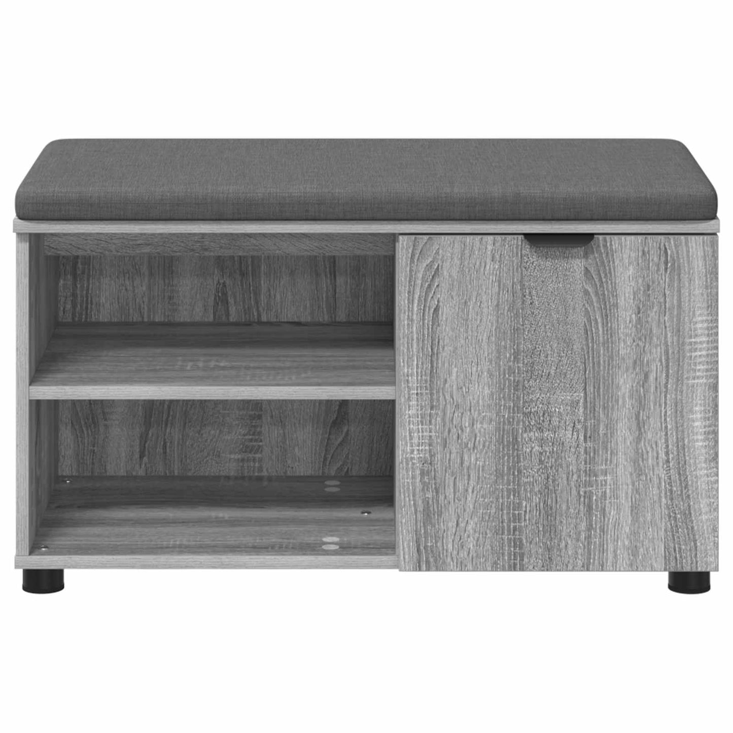 Gangbenk Grå Sonoma 80 x 38 x 46 cm Konstruert treverk og stoff