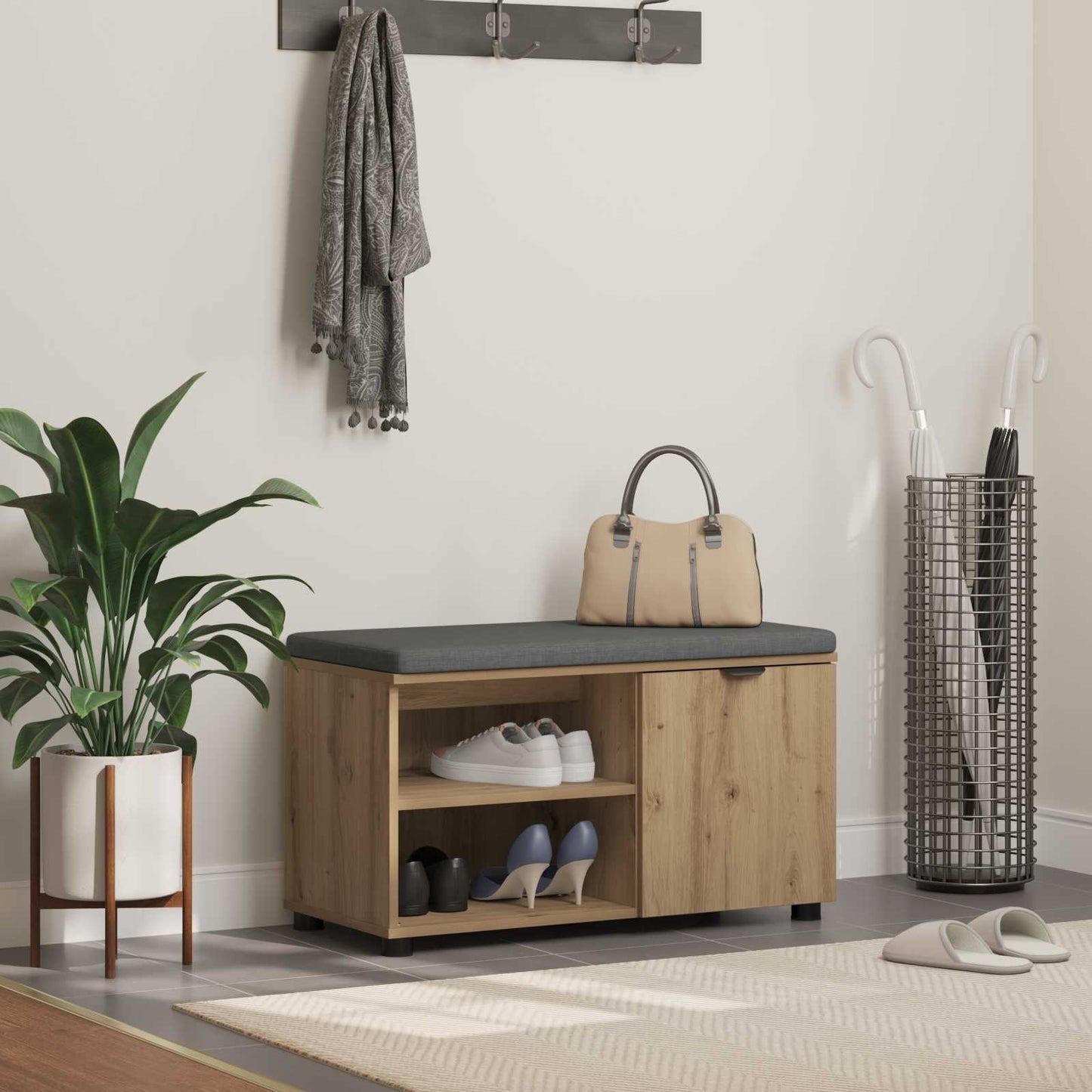 Gangbenk Artisan Eik 80 x 38 x 46 cm