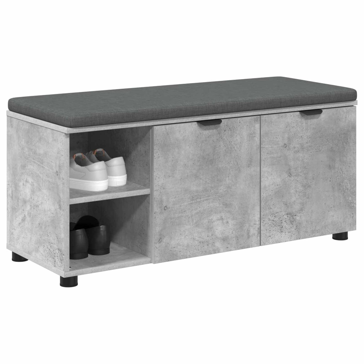Gangbenk BetongGrå 100 x 38 x 46 cm Konstruert treverk og stoff