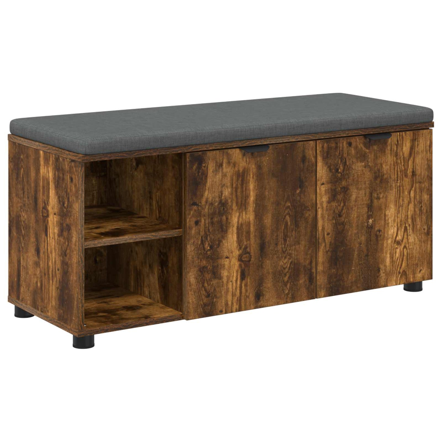 Gangbenk Røkt Eik 100 x 38 x 46 cm Konstruert treverk og stoff