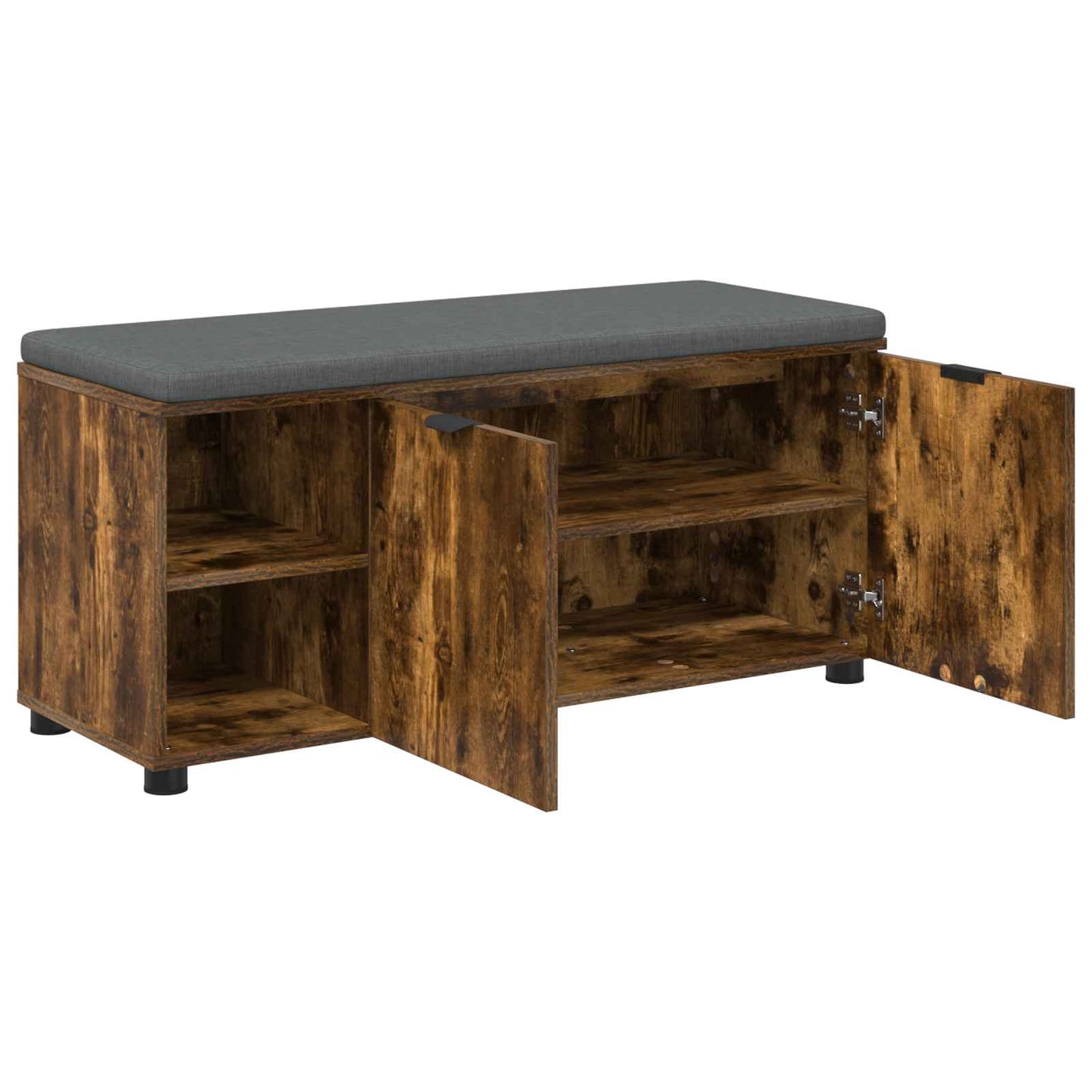 Gangbenk Røkt Eik 100 x 38 x 46 cm Konstruert treverk og stoff