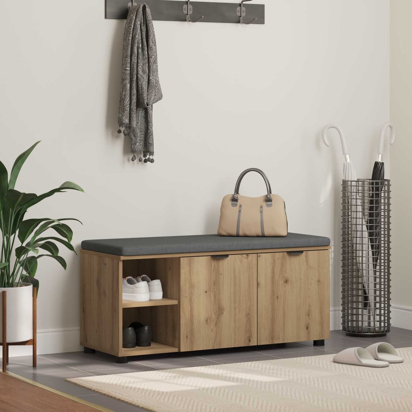Gangbenk Artisan Eik 100 x 38 x 46 cm
