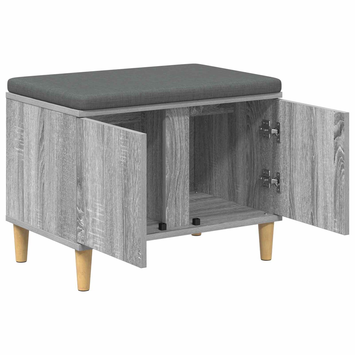 Gangbenk Grå Sonoma 60 x 38 x 46 cm Konstruert treverk og stoff