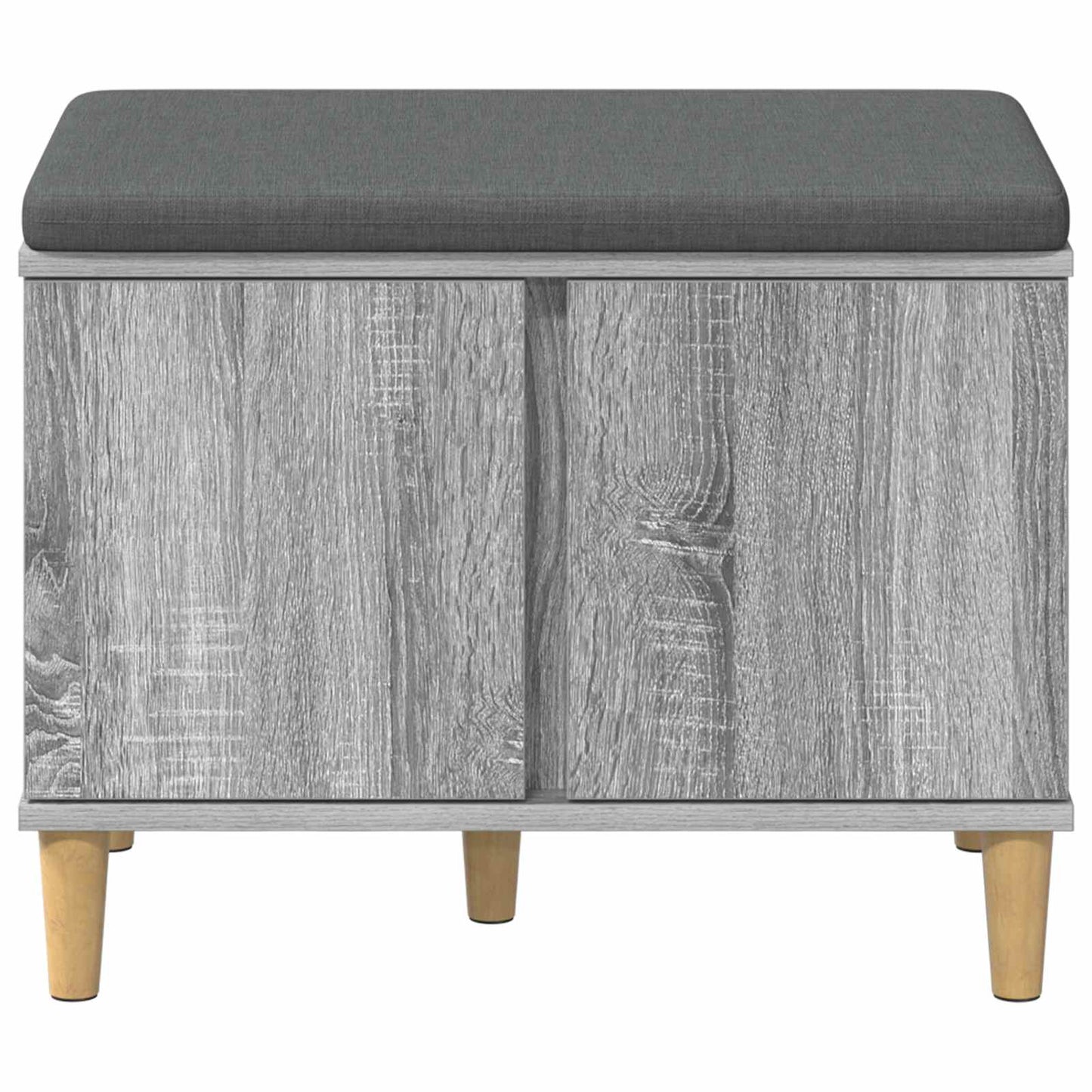 Gangbenk Grå Sonoma 60 x 38 x 46 cm Konstruert treverk og stoff