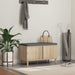 Gangbenk Sonoma eik 80 x 38 x 46 cm Konstruert treverk og stoff