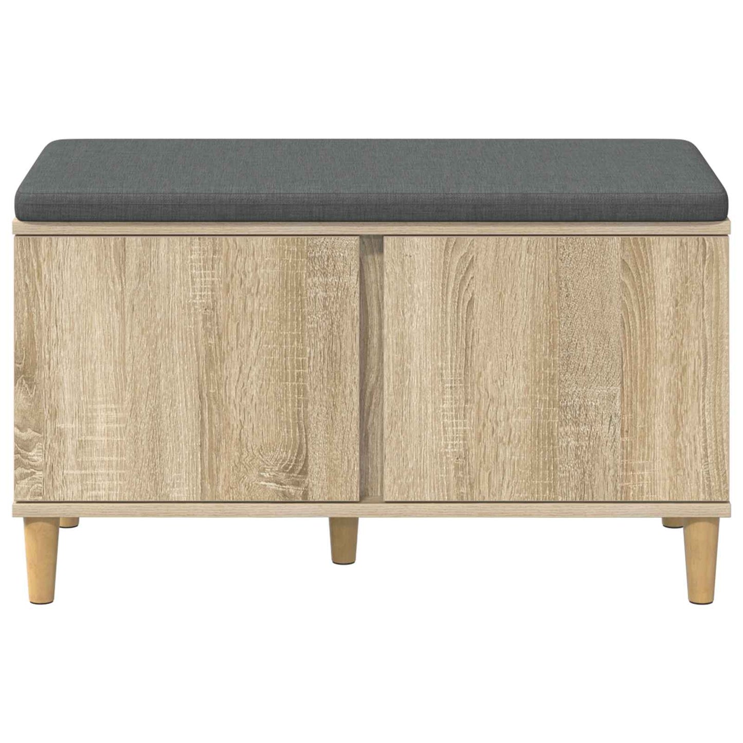 Gangbenk Sonoma eik 80 x 38 x 46 cm Konstruert treverk og stoff