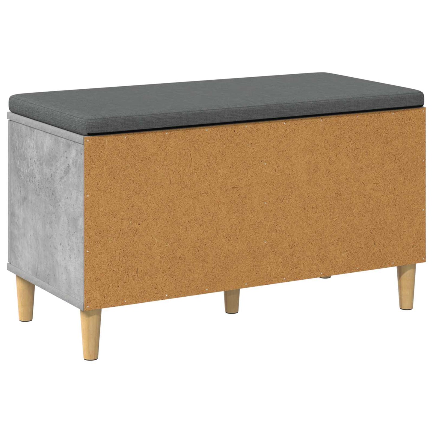 Gangbenk BetongGrå 80 x 38 x 46 cm Konstruert treverk og stoff