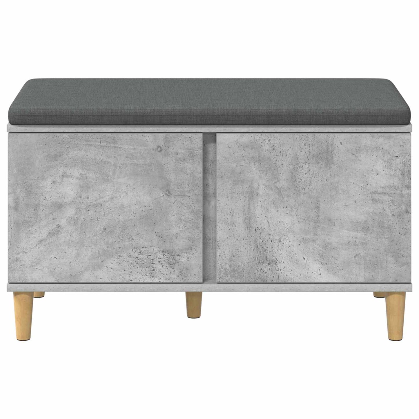 Gangbenk BetongGrå 80 x 38 x 46 cm Konstruert treverk og stoff