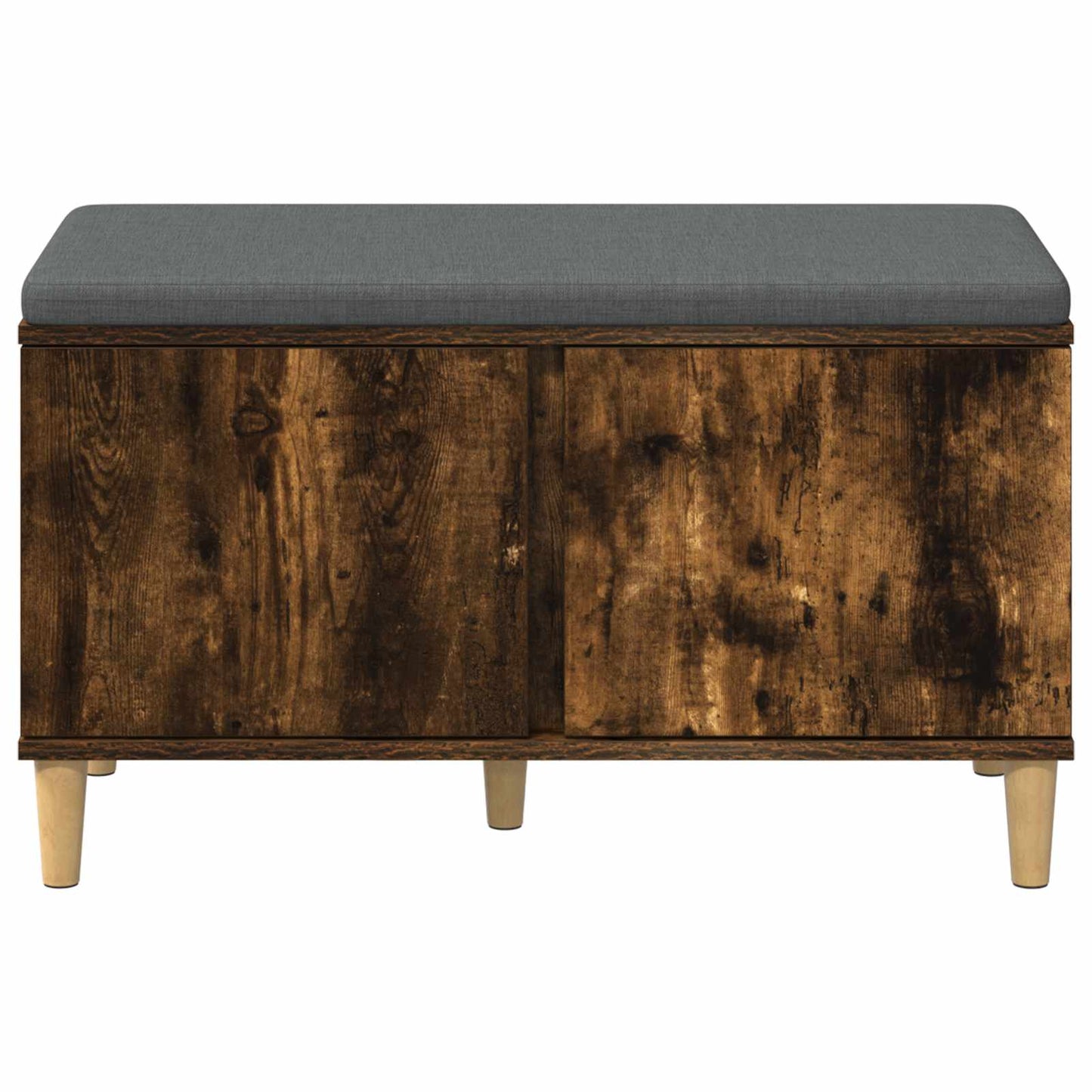 Gangbenk Røkt Eik 80 x 38 x 46 cm Konstruert treverk og stoff