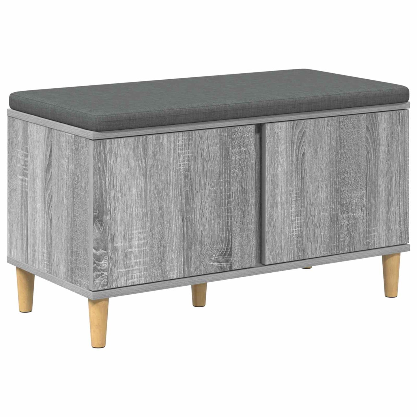Gangbenk Grå Sonoma 80 x 38 x 46 cm Konstruert treverk og stoff