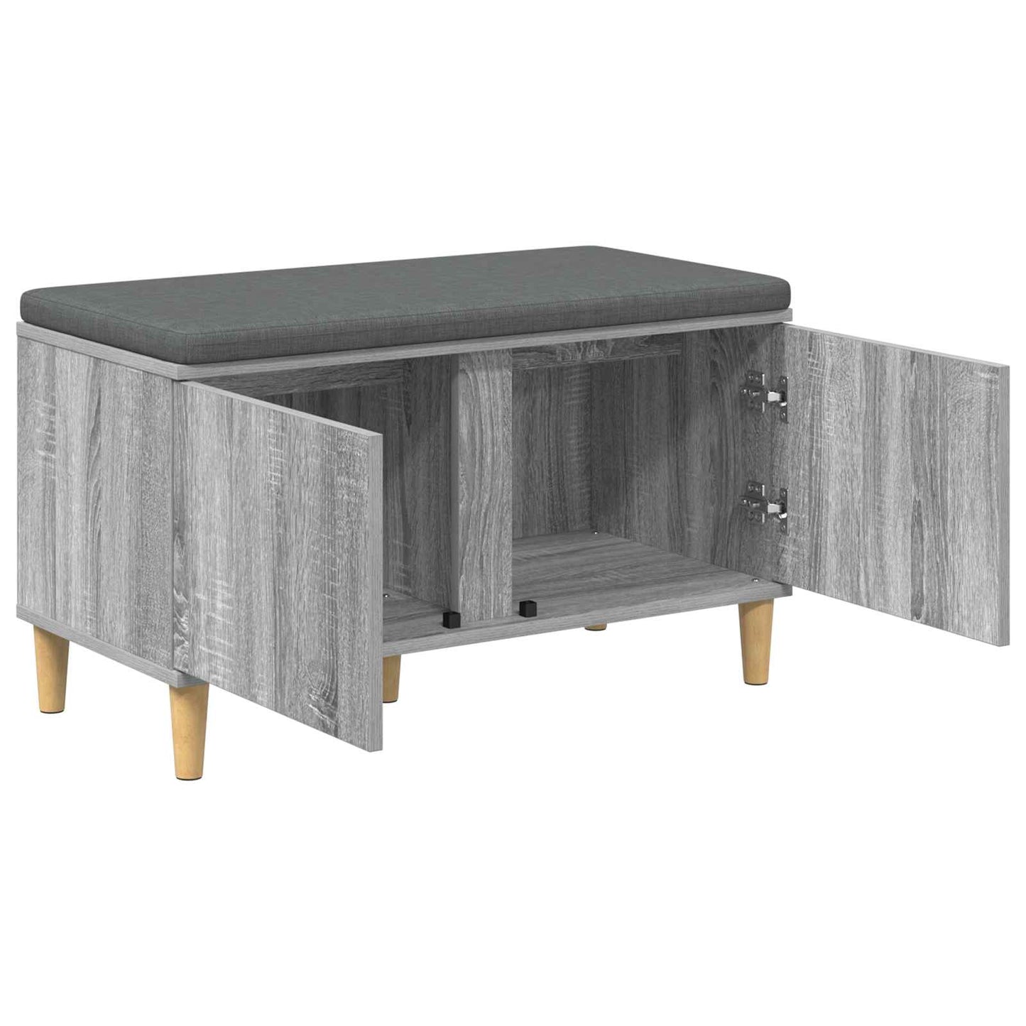 Gangbenk Grå Sonoma 80 x 38 x 46 cm Konstruert treverk og stoff
