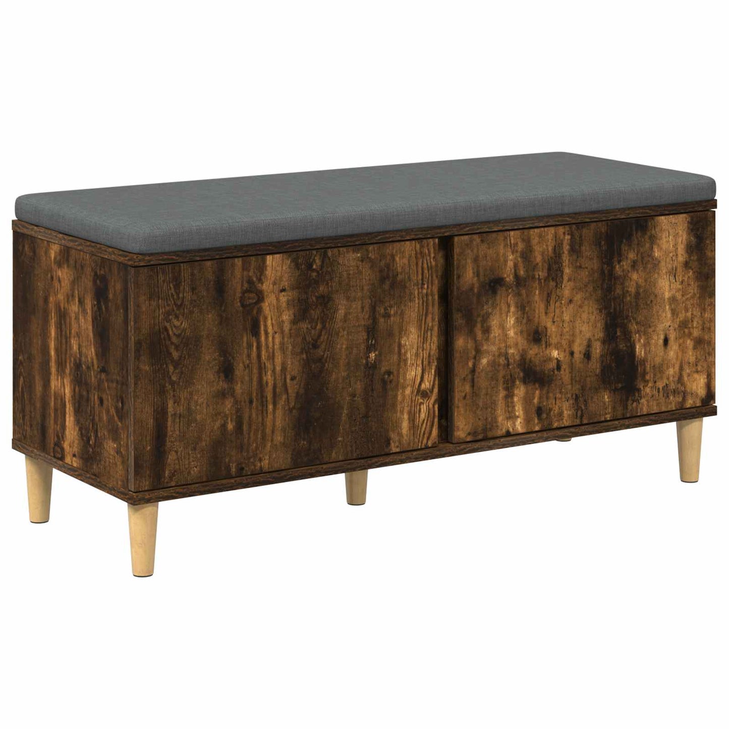 Gangbenk Røkt Eik 100 x 38 x 46 cm Konstruert treverk og stoff