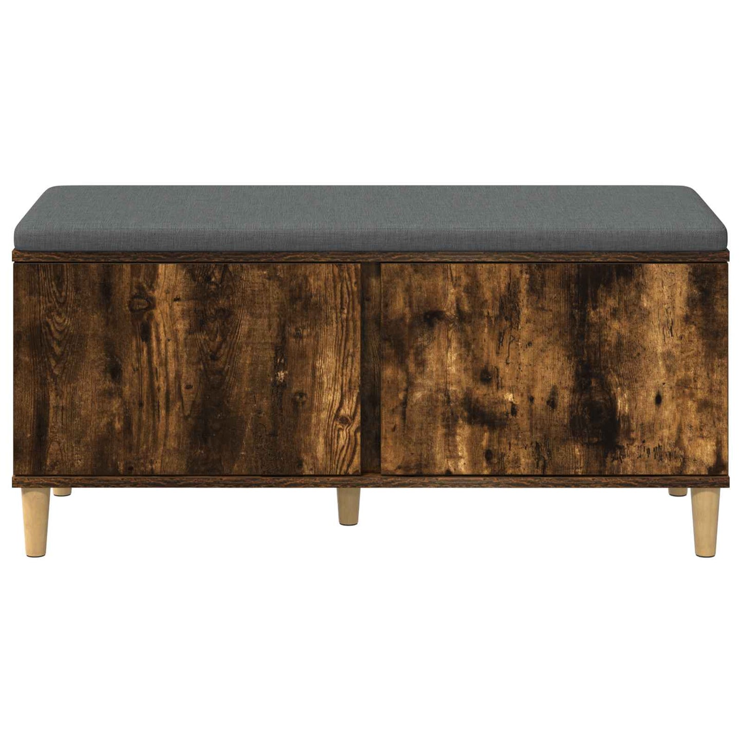 Gangbenk Røkt Eik 100 x 38 x 46 cm Konstruert treverk og stoff