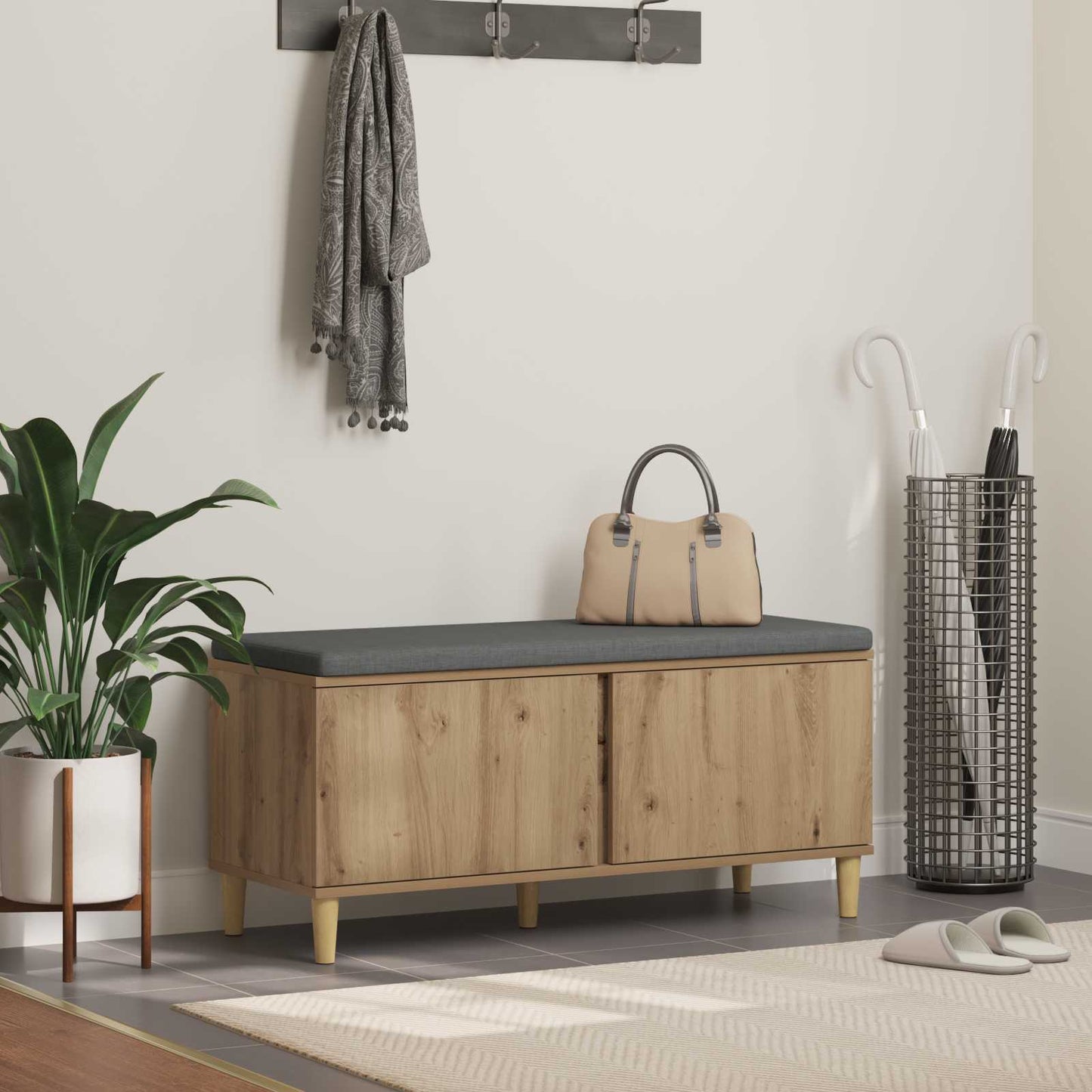 Gangbenk Artisan Eik 100 x 38 x 46 cm