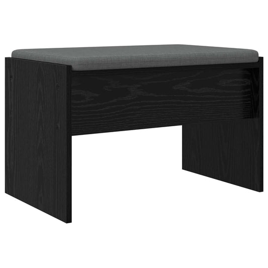 Gangbenk med pute Svart Eik 63 x 38 x 40 cm