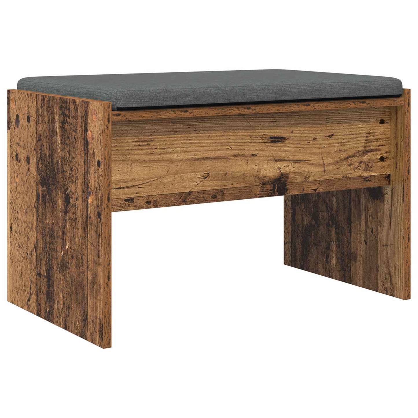 Gangbenk med pute Gammelt tre 63 x 38 x 40 cm