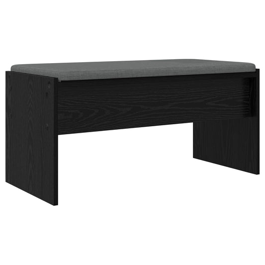 Gangbenk med pute Svart Eik 83 x 38 x 40 cm