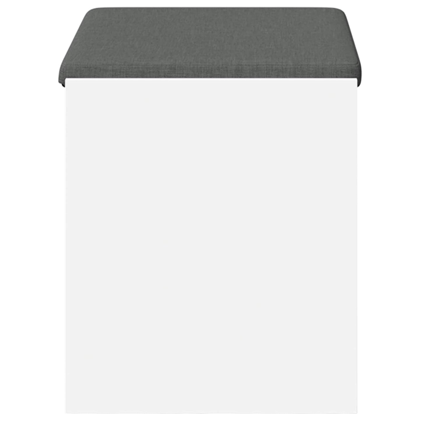 Gangbenk Hvit 63 x 38 x 45 cm Konstruert treverk og stoff vidaXL