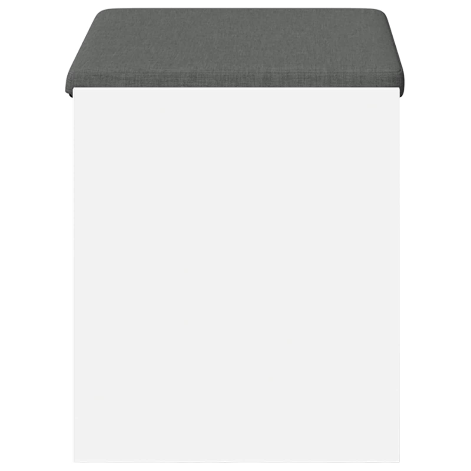 Gangbenk Hvit 63 x 38 x 45 cm Konstruert treverk og stoff vidaXL