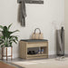 Gangbenk Sonoma eik 63 x 38 x 45 cm Konstruert treverk og stoff vidaXL
