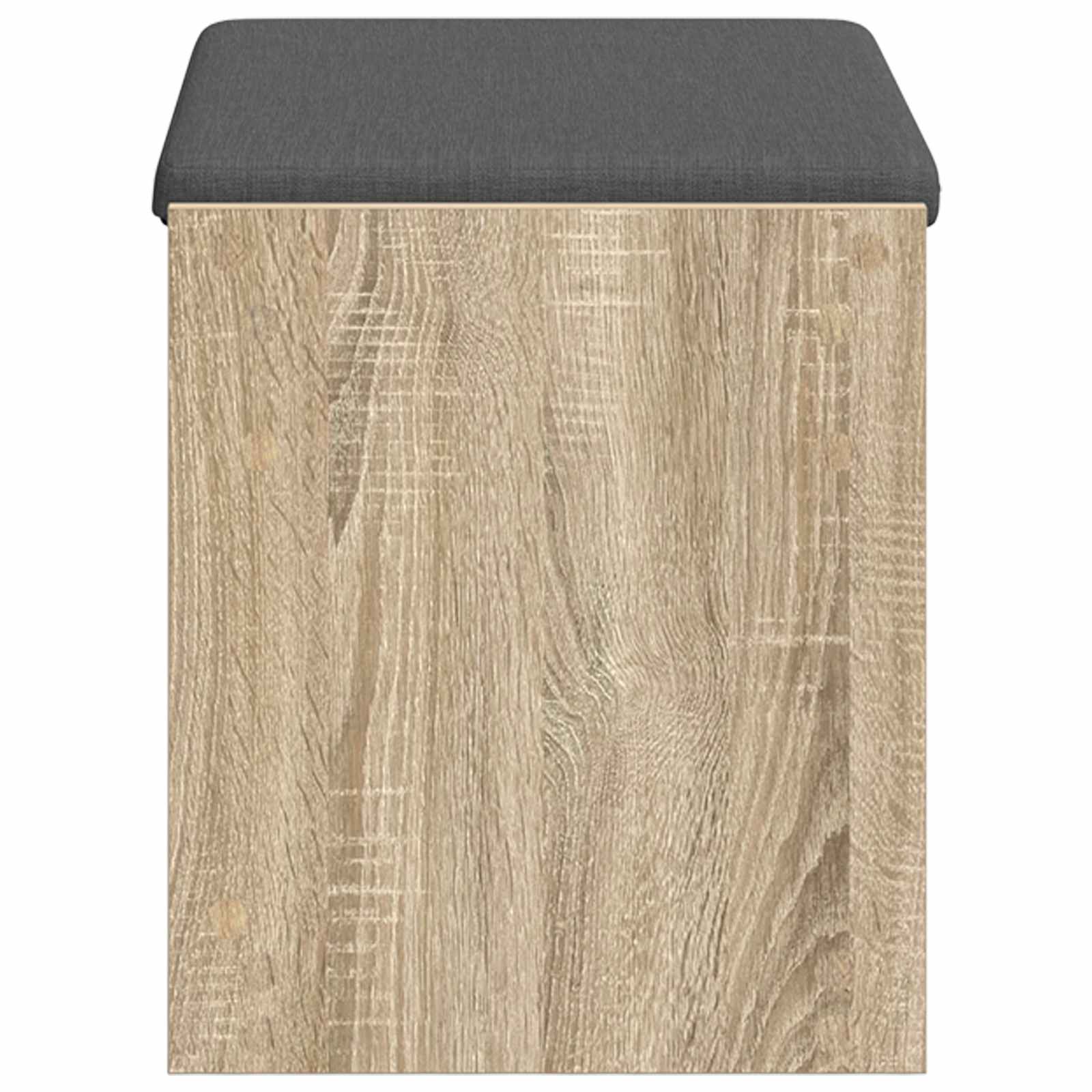 Gangbenk Sonoma eik 63 x 38 x 45 cm Konstruert treverk og stoff vidaXL