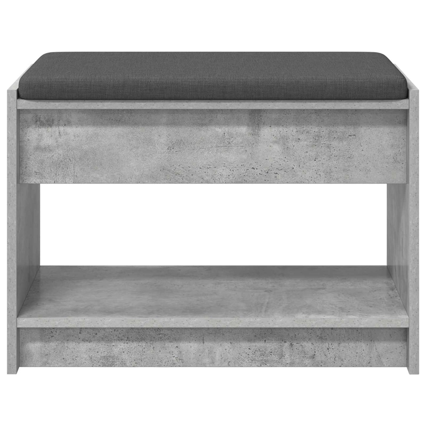 Gangbenk BetongGrå 63 x 38 x 45 cm Konstruert treverk og stoff vidaXL