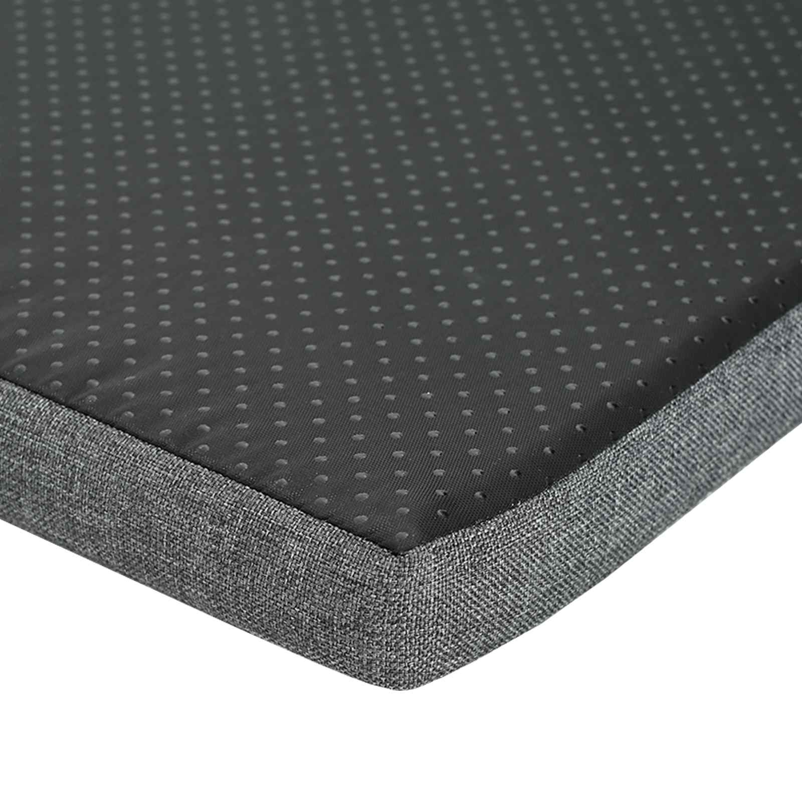 Gangbenk Røkt Eik 63 x 38 x 45 cm Konstruert treverk og stoff vidaXL