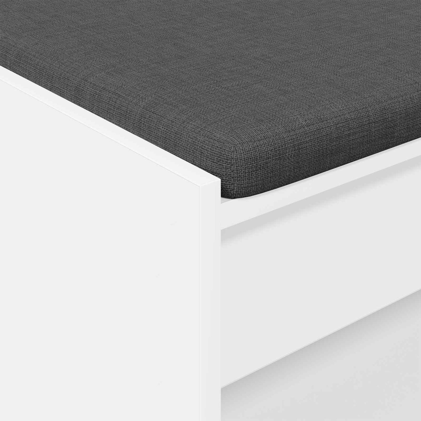 Gangbenk Hvit 83 x 38 x 45 cm Konstruert treverk og stoff vidaXL