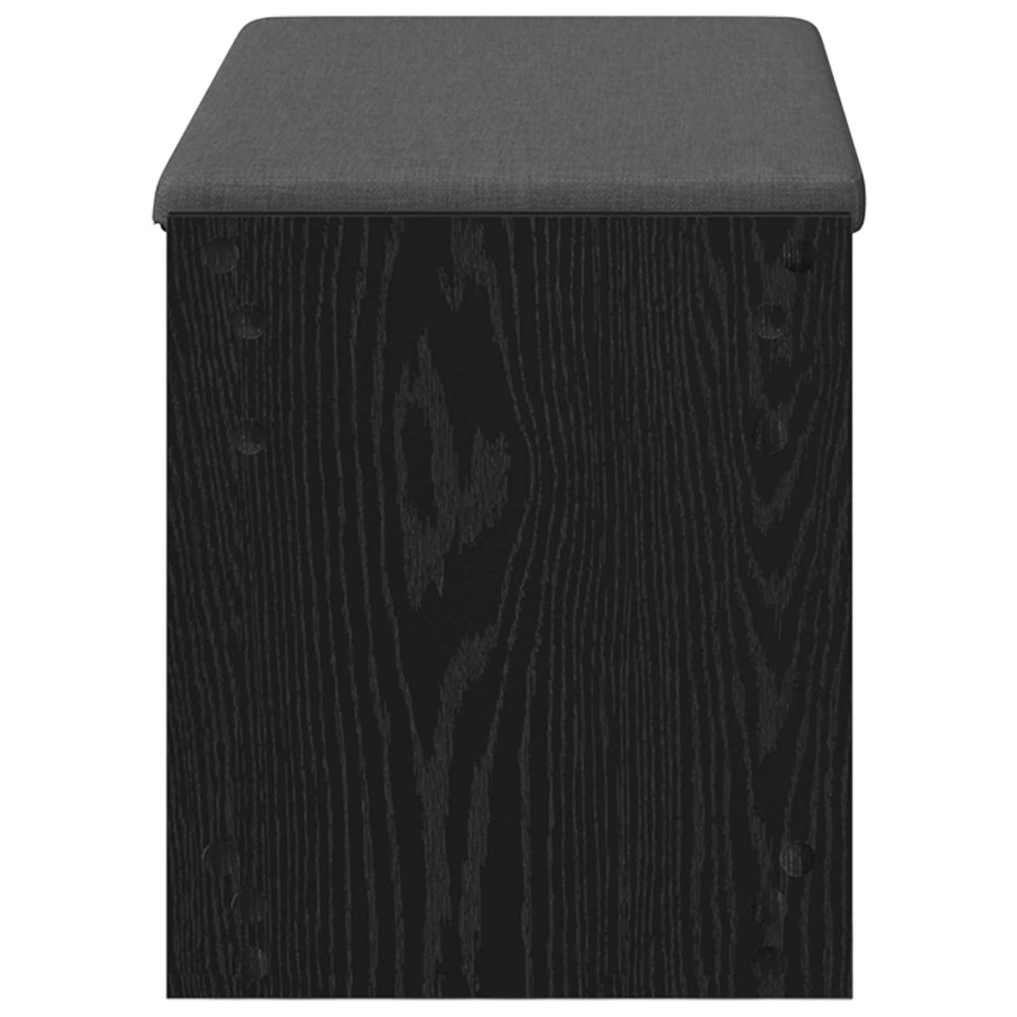 Gangbenk Svart Eik 83 x 38 x 45 cm Konstruert treverk og stoff vidaXL