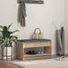 Gangbenk Sonoma eik 83 x 38 x 45 cm Konstruert treverk og stoff vidaXL