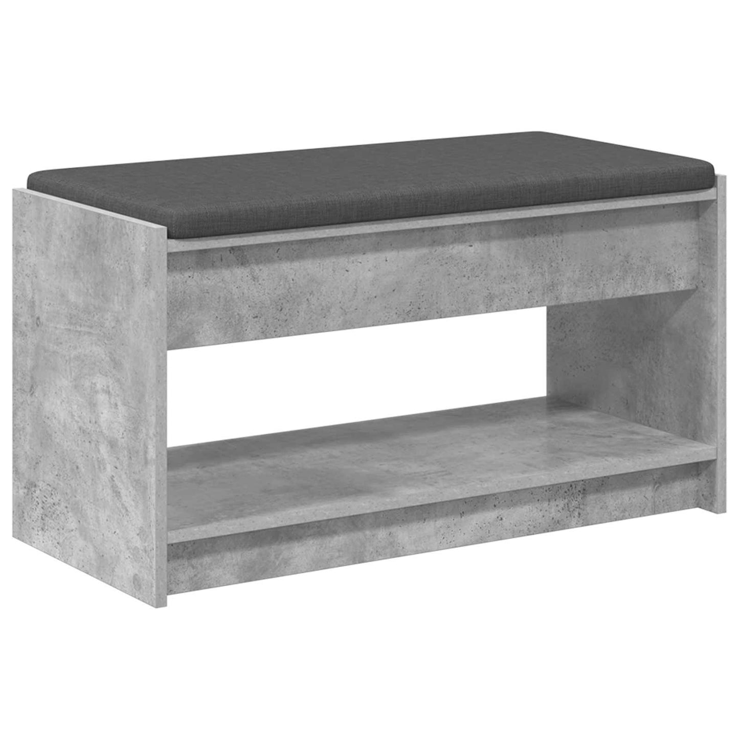 Gangbenk BetongGrå 83 x 38 x 45 cm Konstruert treverk og stoff vidaXL