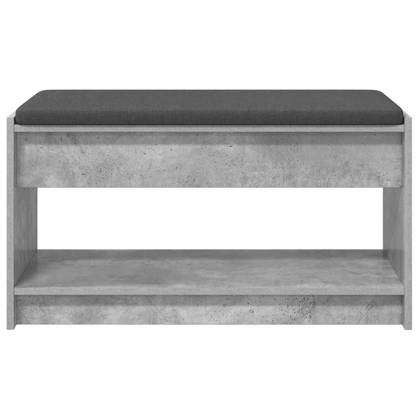 Gangbenk BetongGrå 83 x 38 x 45 cm Konstruert treverk og stoff vidaXL