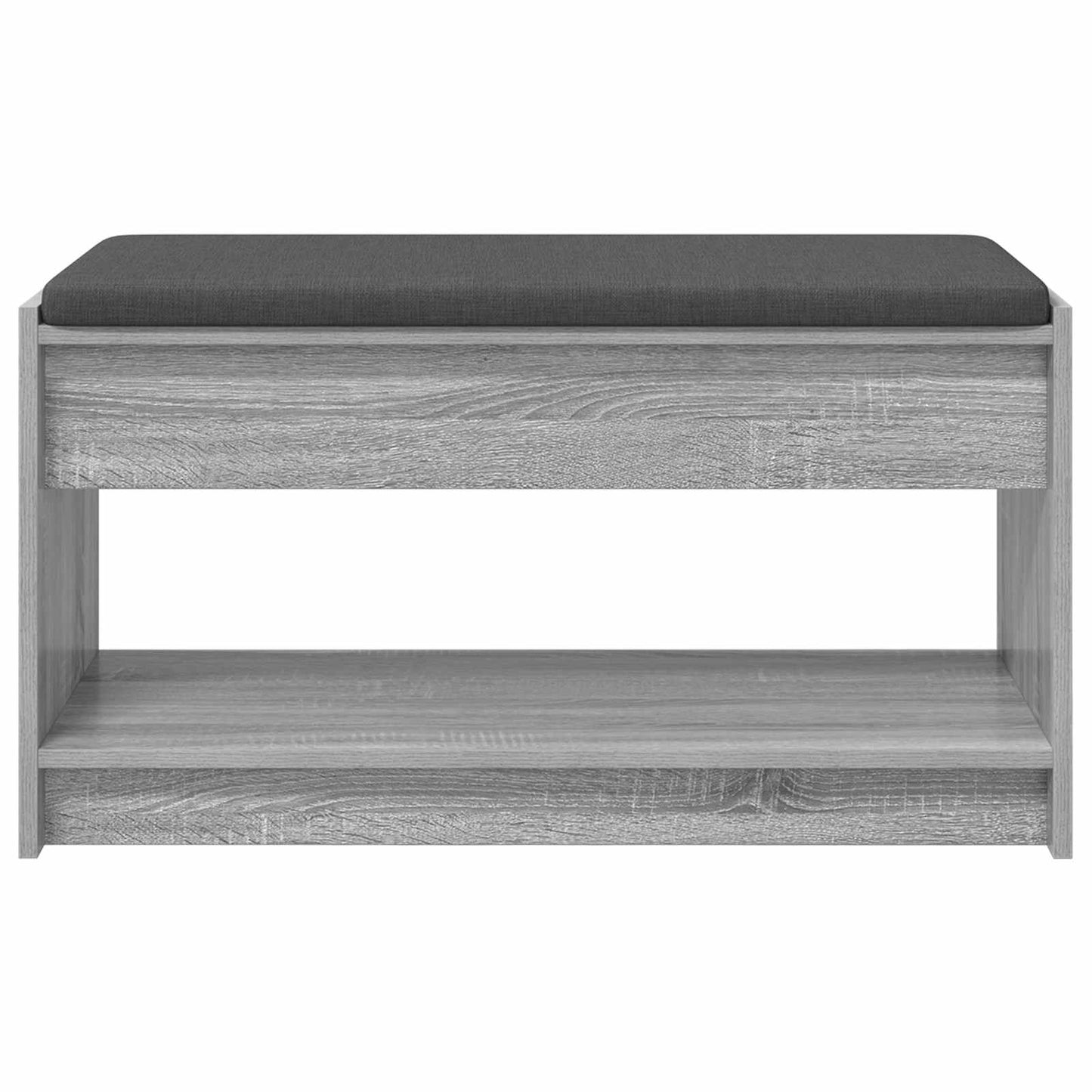 Gangbenk Grå Sonoma 83 x 38 x 45 cm Konstruert treverk og stoff vidaXL