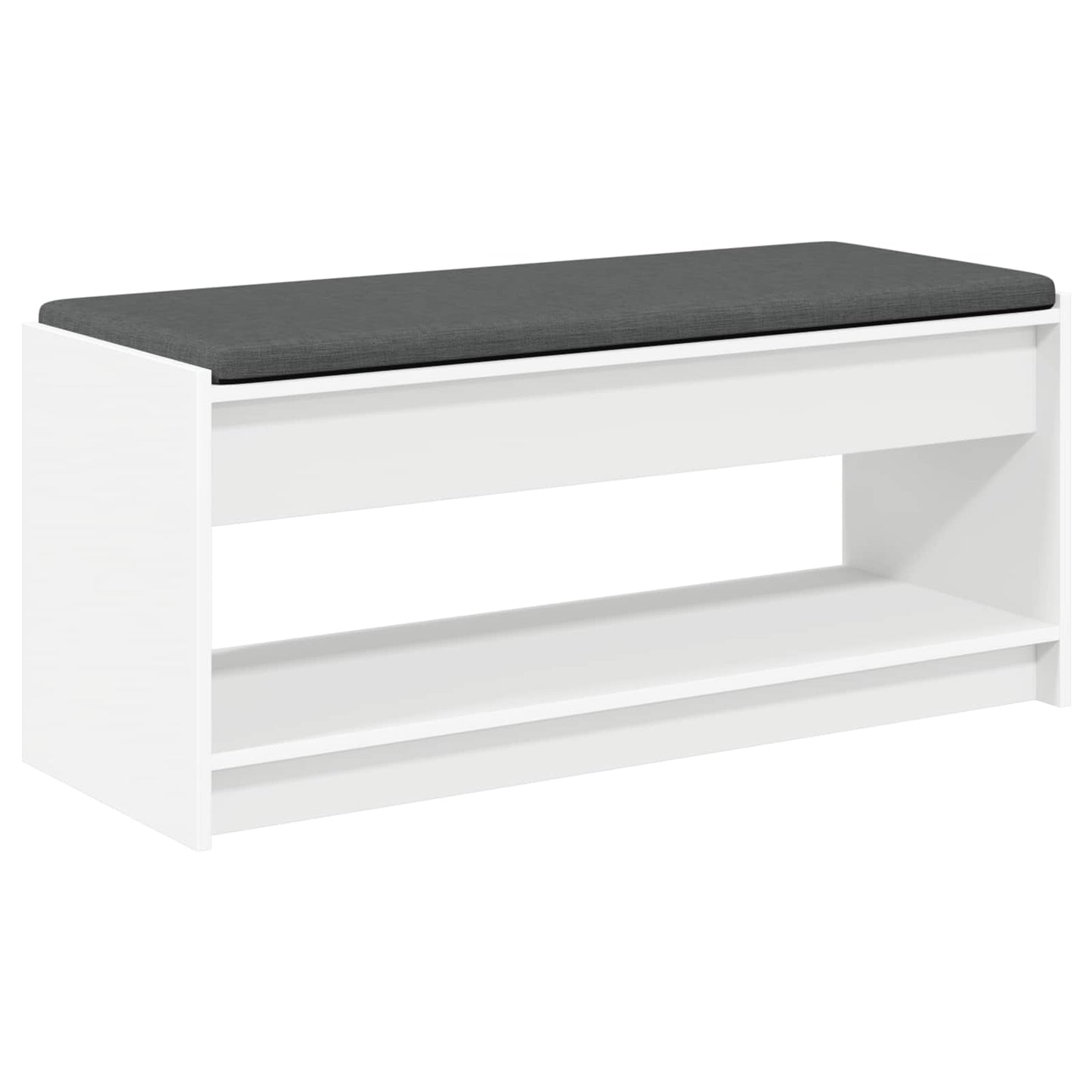 Gangbenk Hvit 103 x 38 x 45 cm Konstruert treverk og stoff