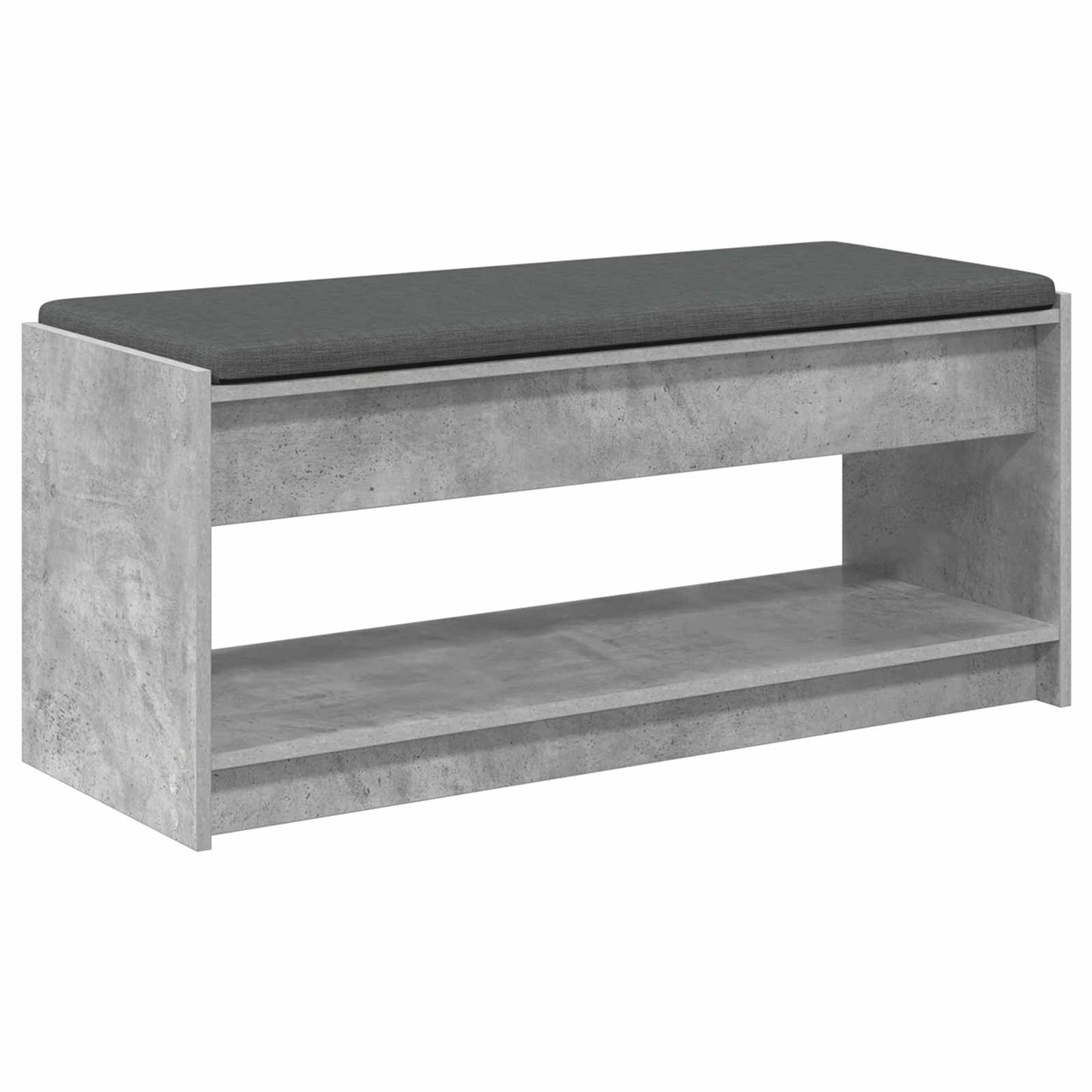 Gangbenk BetongGrå 103 x 38 x 45 cm Konstruert treverk og stoff