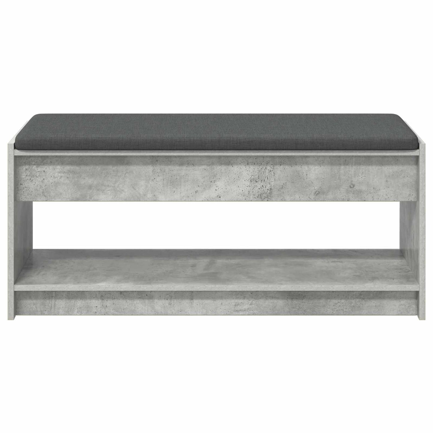 Gangbenk BetongGrå 103 x 38 x 45 cm Konstruert treverk og stoff