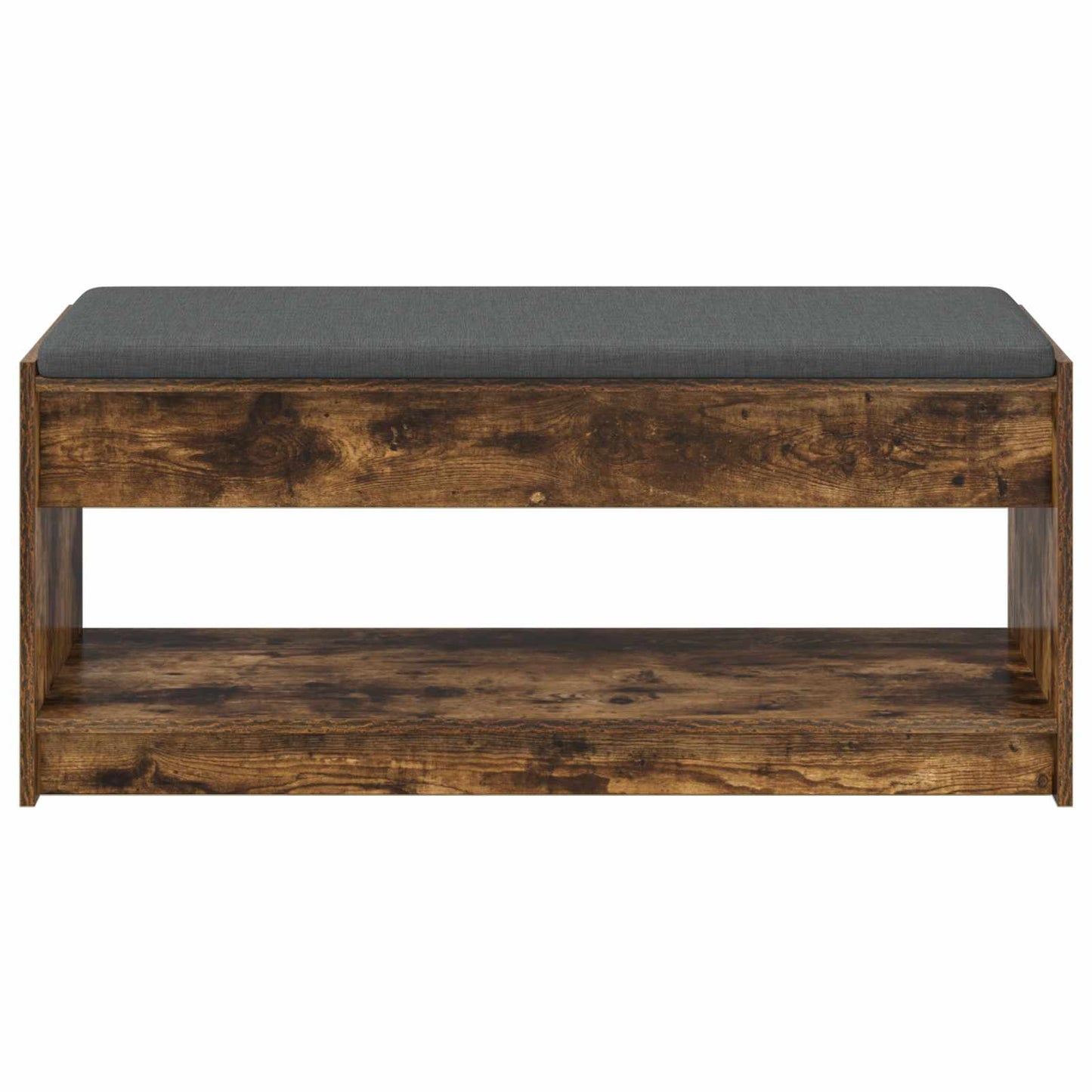 Gangbenk Røkt Eik 103 x 38 x 45 cm Konstruert treverk og stoff