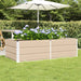 Plantekassed Elfenben 160 x 80 x 45 cm Stål