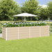 Plantekassed Elfenben 240 x 80 x 75 cm Stål