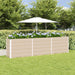 Plantekassed Elfenben 290 x 90 x 75 cm Galvanisert Stål