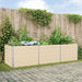 Plantekassed Elfenben 290 x 100 x 75 cm Galvanisert Stål