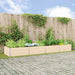 Plantekassed Elfenben 385 x 100 x 45 cm Galvanisert Stål