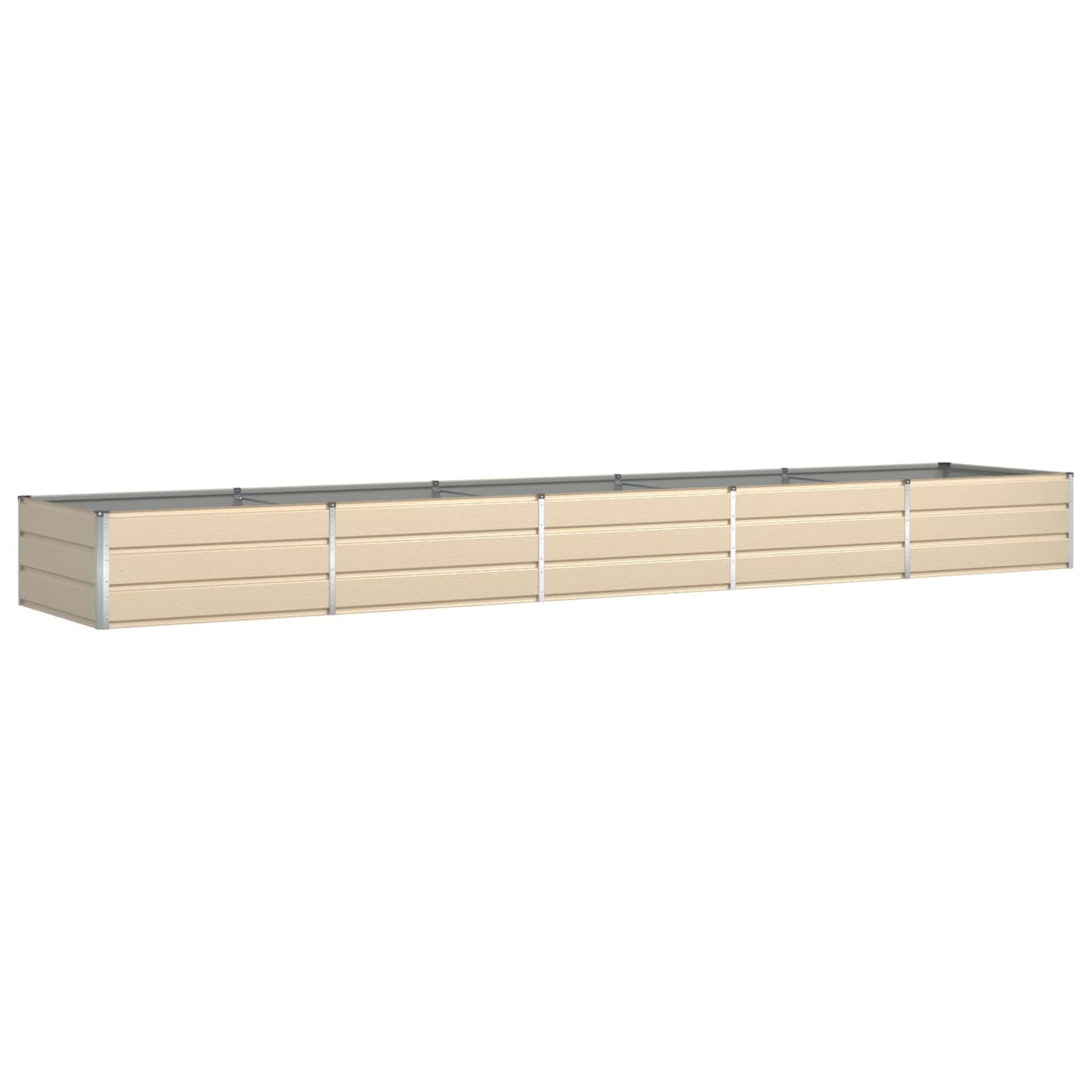 Plantekassed Elfenben 480 x 100 x 45 cm Galvanisert Stål