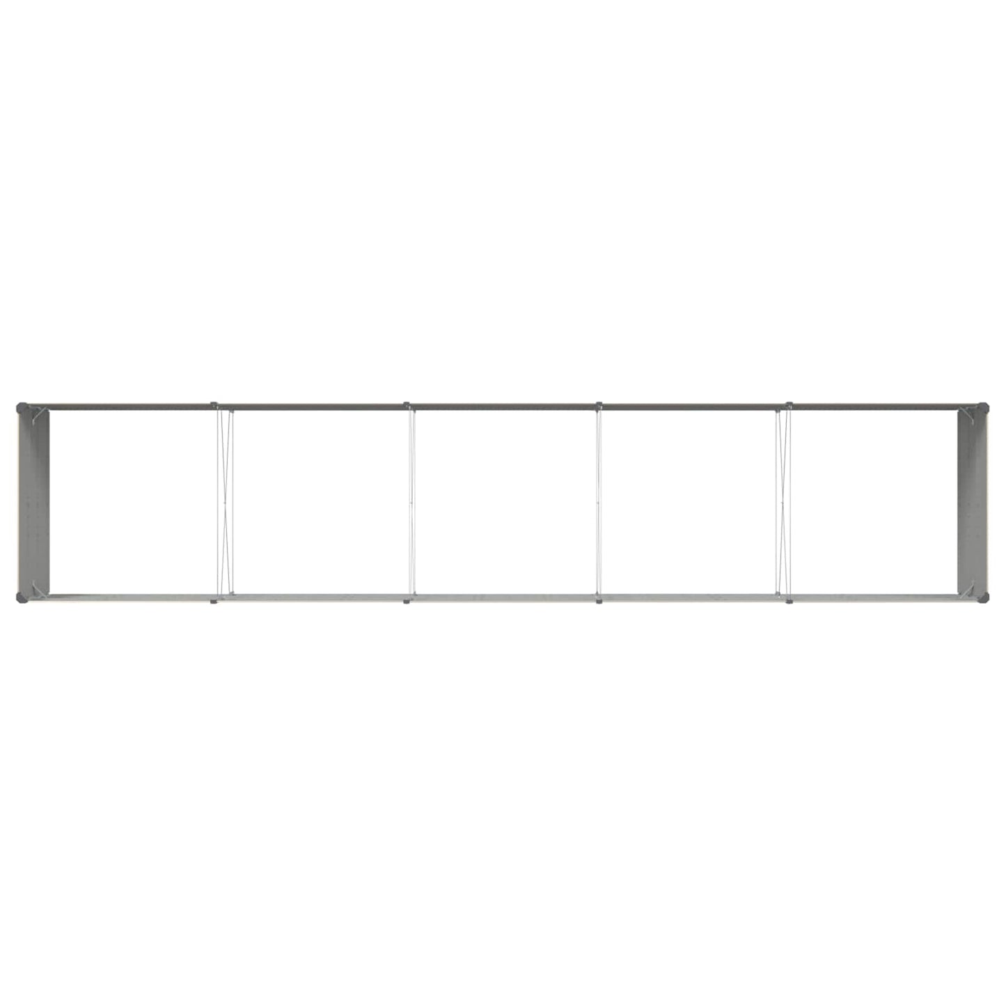 Plantekassed Elfenben 480 x 100 x 45 cm Galvanisert Stål