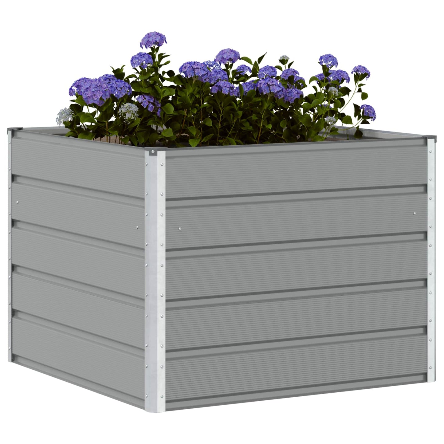 Plantekassed Lysegrå 100 x 100 x 75 cm Stål