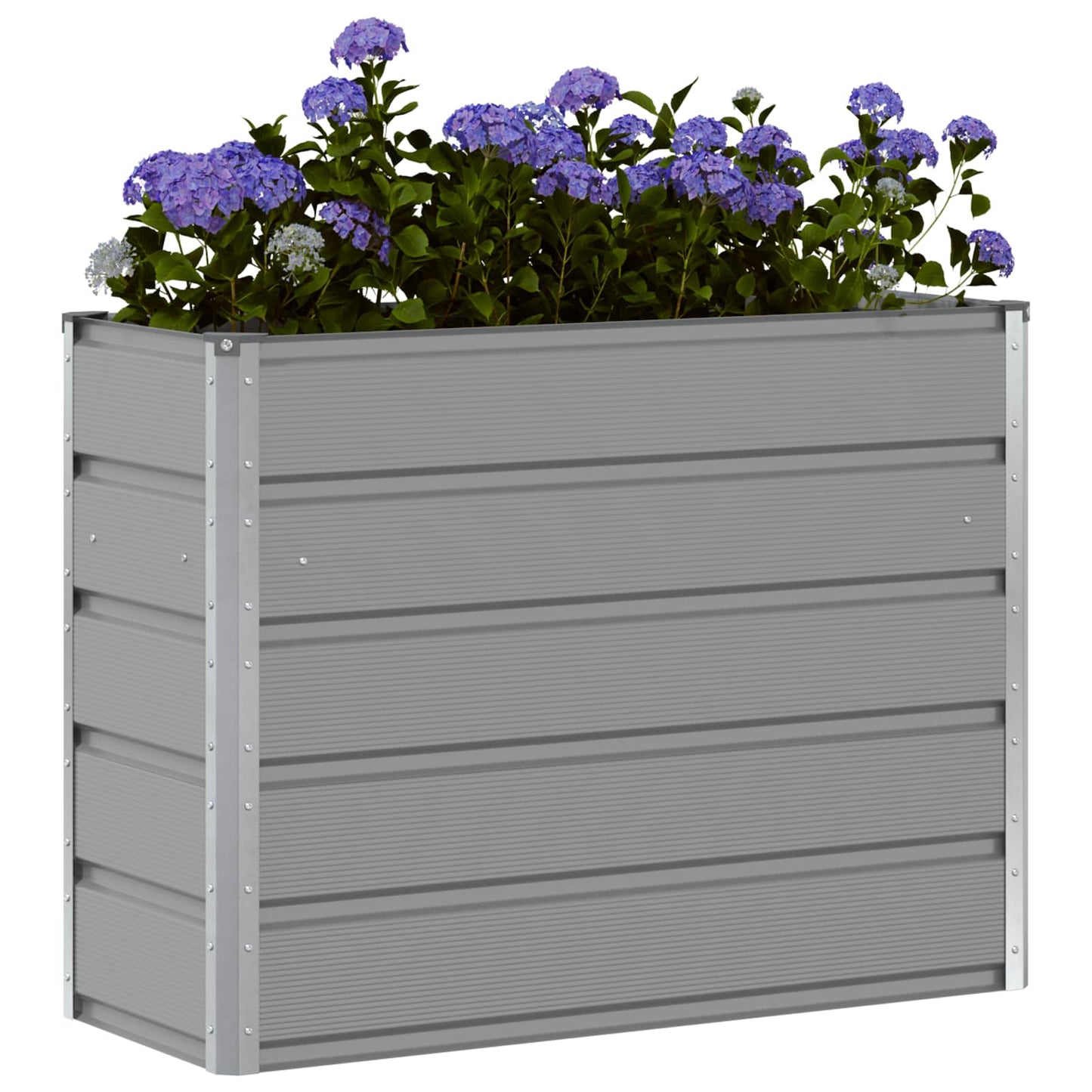 Plantekassed Lysegrå 100 x 40 x 75 cm Stål