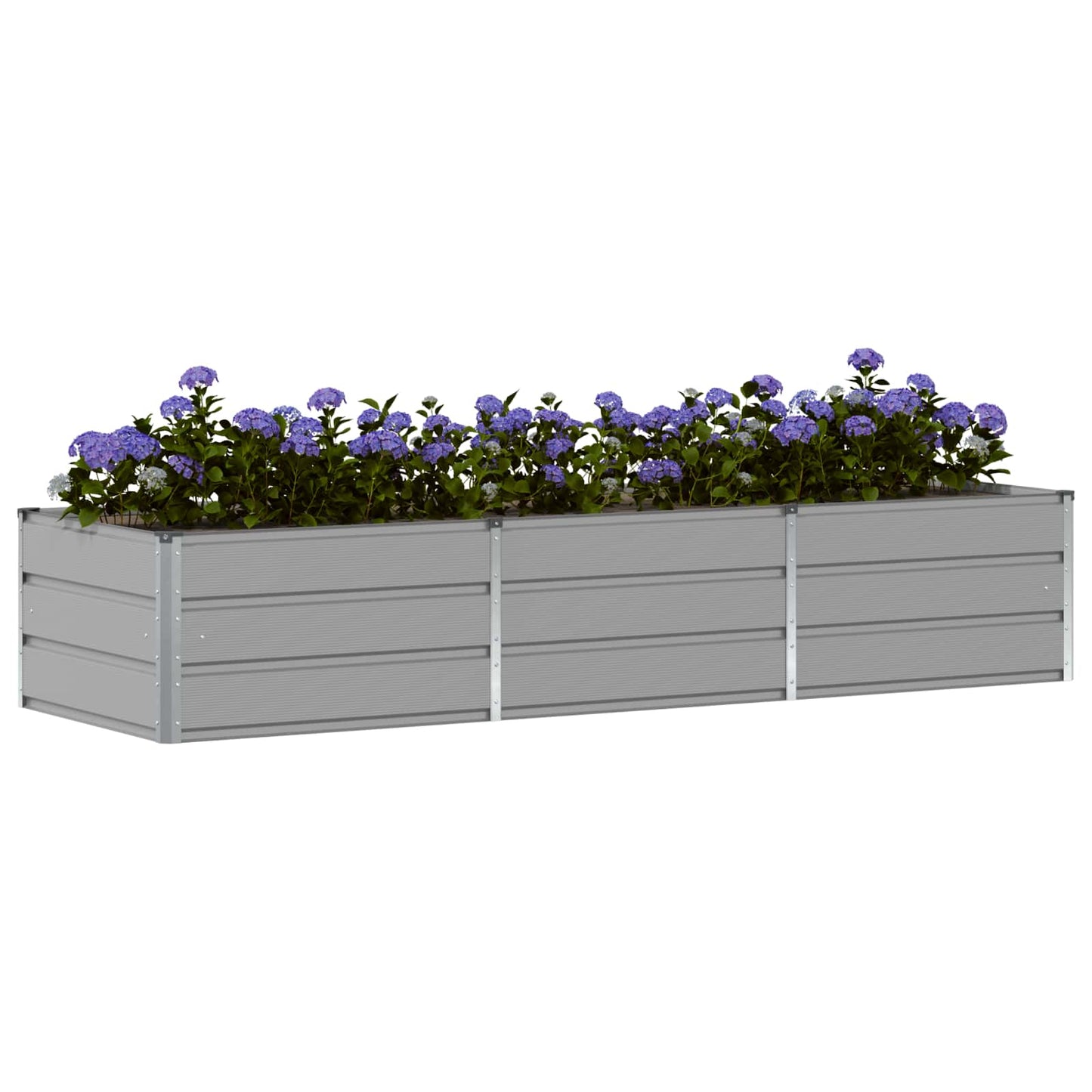 Plantekassed Lysegrå 240 x 80 x 45 cm Stål