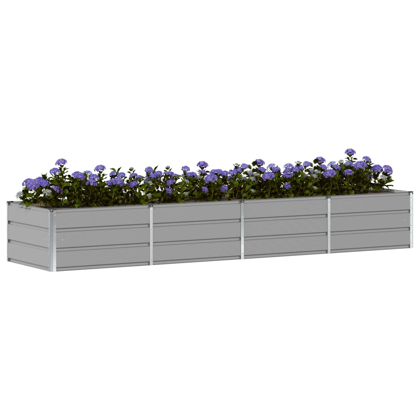 Plantekassed Lysegrå 320 x 80 x 45 cm Stål
